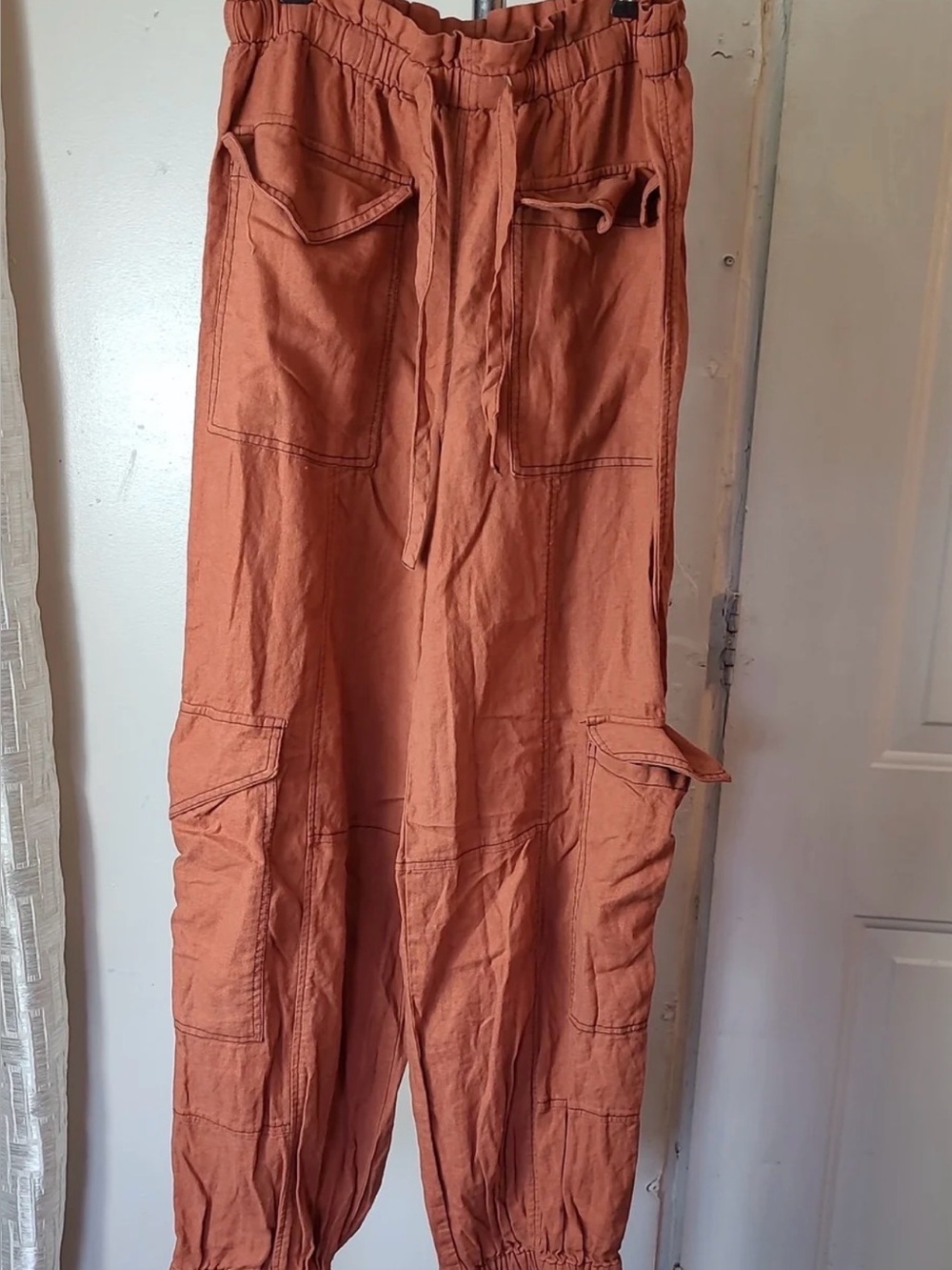 Forever 21 Rust Orange Cargo Joggers